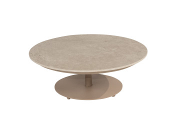 Boaz coffee table ceramic central leg latte 80 X 30 cm