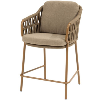 Biarritz high dining chair amber with 2 cushions