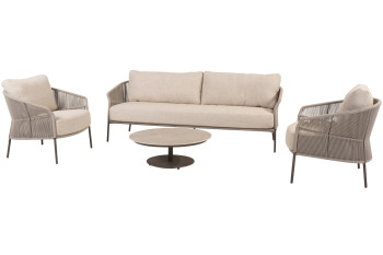 Florence stoel-bank loungeset met Boaz salontafel