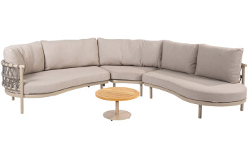 Piacenza latte corner loungeset met Volta coffeetable