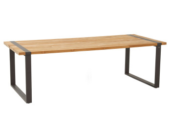 Alto teak aluminium anthracite tuintafel 240 x 100 cm