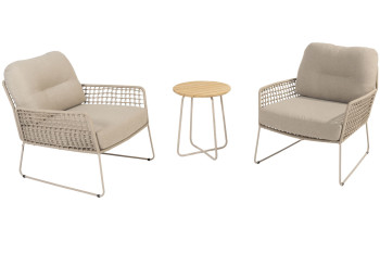 Albano bistro-loungeset met Verdi sidetable