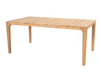 Liam dining table natural teak 180 x 100 x 75 cm