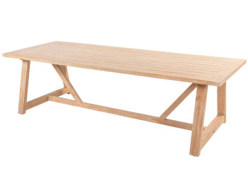 Noah dining table brushed teak 260 x 100 x 75 cm