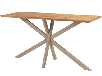 Prado bar table natural teak latte 200 X 70 X 105 cm