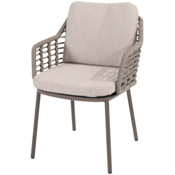 Puglia dining chair terre with 2 cushions