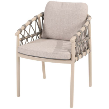 Piacenza dining chair latte with 2 cushions