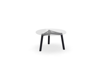 Ronda Side table frame alu charc for Ø 600 mm
