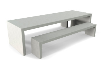 Lars betonlook tuintafel met twee betonlook banken