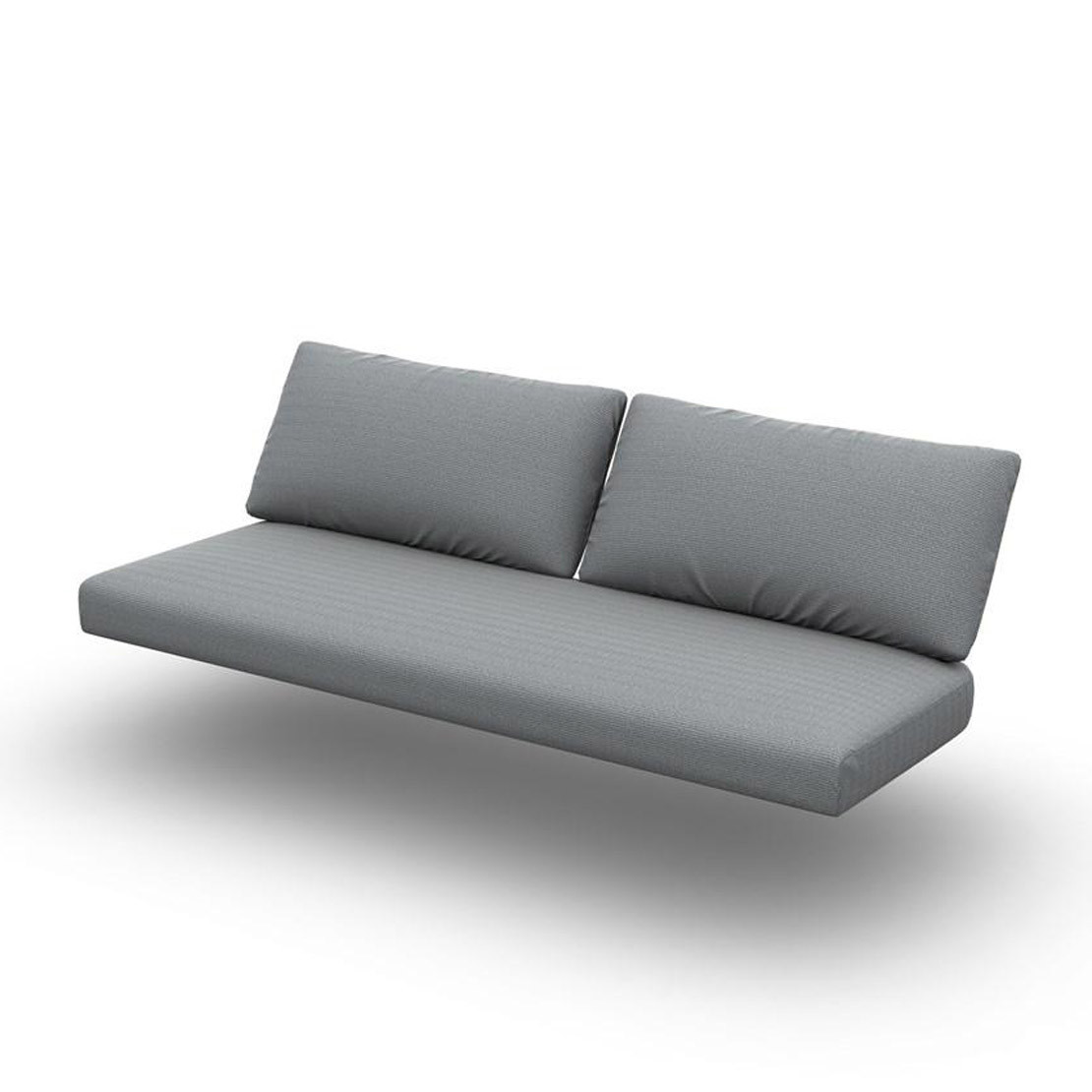 Kapra Cushion Seat Mono + Back Single Sunbrella Grey Chine