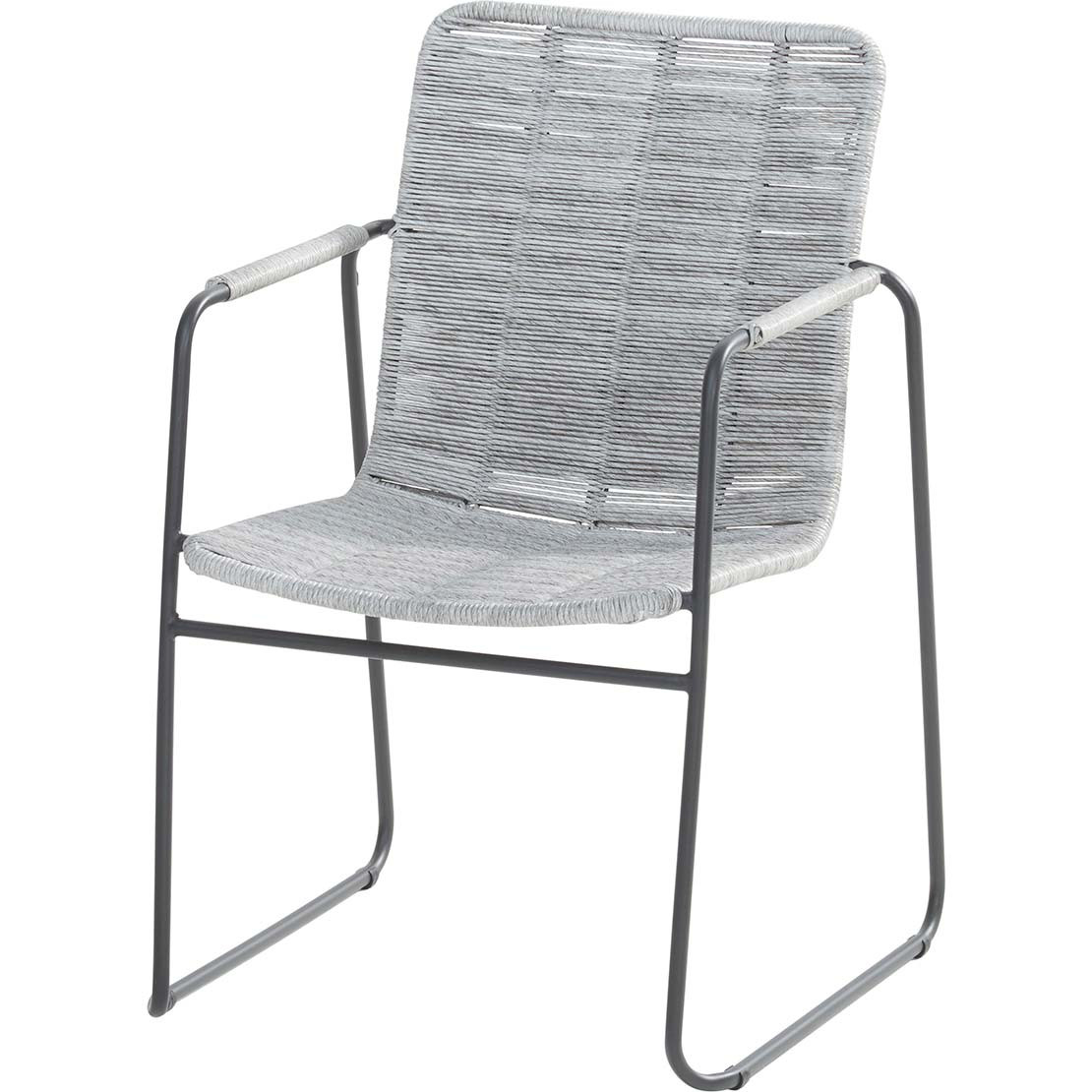 Palma stacking chair Anthracite with Light Grey