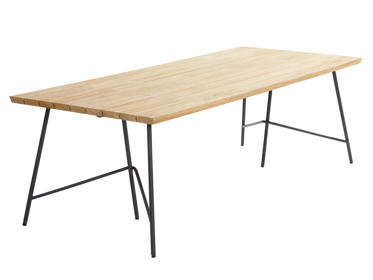 Lano dining table 240 X 100 X 75 cm. Natural teak
