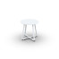 Elko Side Table Alu White Mat D45