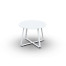 Elko Side Table Alu White Mat D60