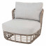 Lugano living chair pure with 2 cushions