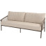 Allora living bench 3 seater terre with 3 cushions