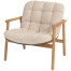 Samos lazy chair terre natural teak with cushion
