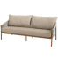 Milos 3 seater bench amber with 3 cushions