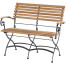 Bellini folding bench 2-seater with teak arms