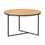 Strada coffee table Natural teak round 73 cm Alu legs (H40)