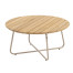 Verdi coffee table natural teak 73 round H 35 Latte