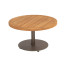 Volta natural teak coffee table central leg terre 60 X 35 cm