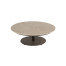 Boaz coffee table ceramic central leg terre 80 X 30 cm