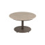 Boaz coffee table ceramic central leg terre 60 X 35 cm