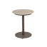 Boaz side table ceramic central leg terre 45 X 55 cm