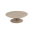 Boaz coffee table ceramic central leg latte 80 X 30 cm