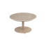 Boaz coffee table ceramic central leg latte 60 X 35 cm