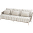 Beverly 3 seater bench latte with 7 cushions