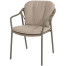 Manitoba stacking dining chair olive with 2 cushions