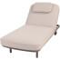 Milano sunbed terre with cushion and headrest