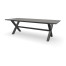 Rechthoekige granieten Black Pearl tafel Kruispoot