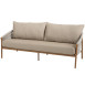 Milos 3 seater bench amber with 3 cushions