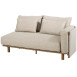 Safina 3 seater bench left arm amber with 6 cushions