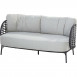 Fabrice living bench 2.5 seaters Anthracite with 3 cushions