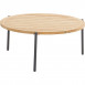 Yoga coffee table Anthracite Natural teak 90 cm (H40)