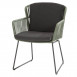 Vitali dining chair Webbing Green with 2 cushions